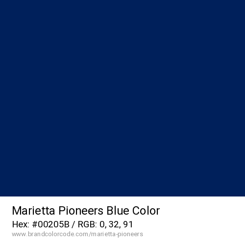 Marietta Pioneers's Blue color solid image preview