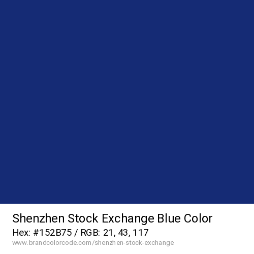 Shenzhen Stock Exchange's Blue color solid image preview