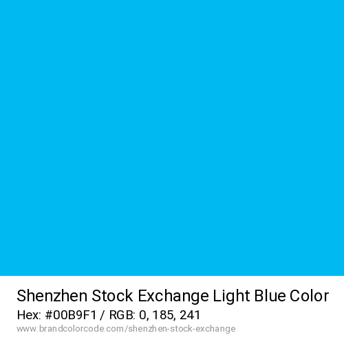 Shenzhen Stock Exchange's Light Blue color solid image preview