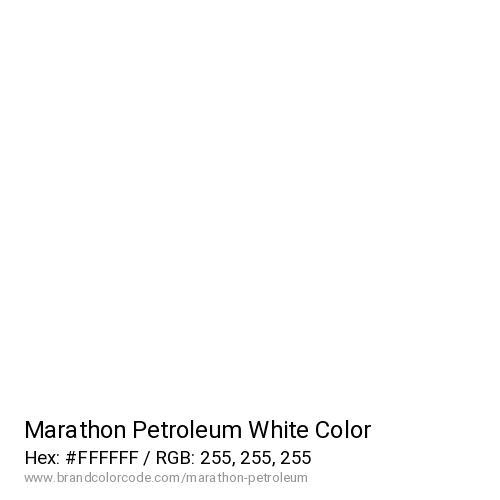 Marathon Petroleum's White color solid image preview
