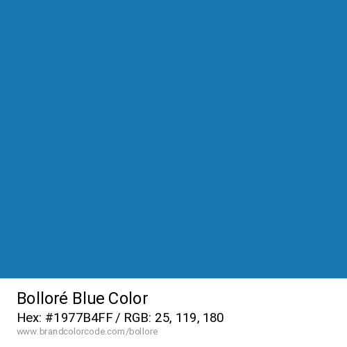 Bolloré's Blue color solid image preview