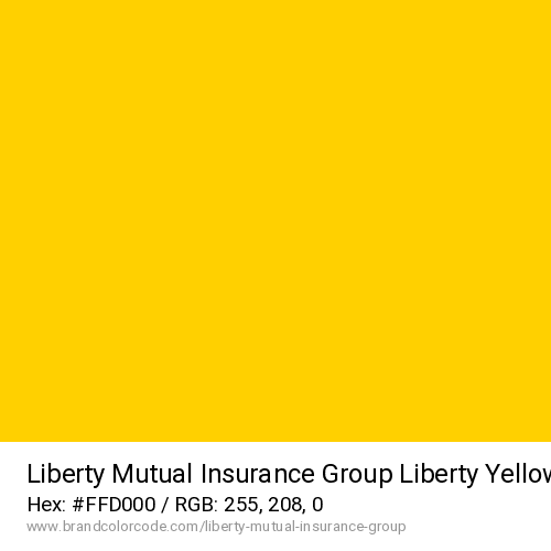 Liberty Mutual Insurance Group's Liberty Yellow color solid image preview