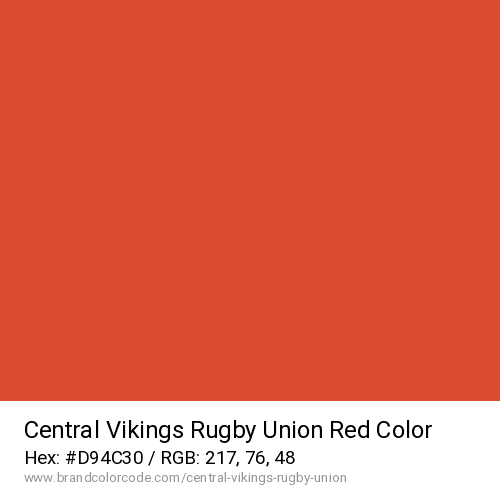 Central Vikings Rugby Union's Red color solid image preview