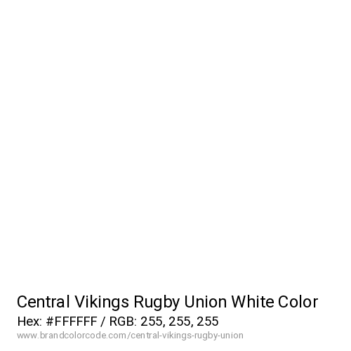 Central Vikings Rugby Union's White color solid image preview