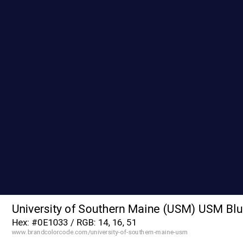 University of Southern Maine (USM)'s USM Blue color solid image preview