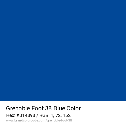 Grenoble Foot 38's Blue color solid image preview