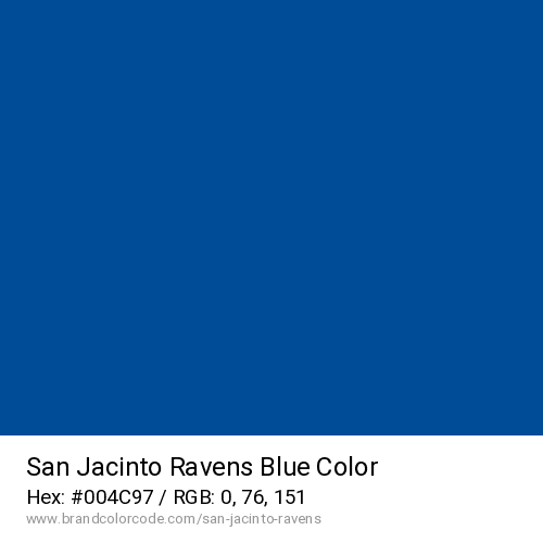 San Jacinto Ravens's Blue color solid image preview