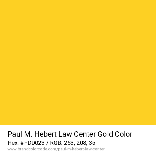 Paul M. Hebert Law Center's Gold color solid image preview