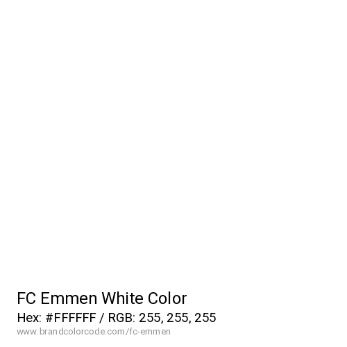 FC Emmen's White color solid image preview