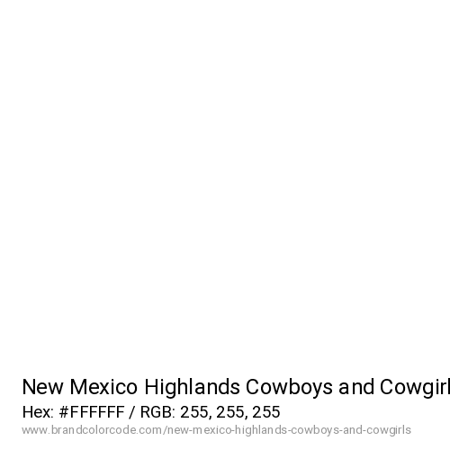 New Mexico Highlands Cowboys and Cowgirls's White color solid image preview