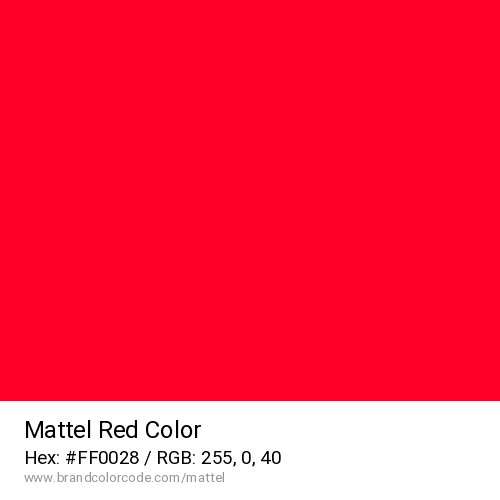 Mattel's Red color solid image preview