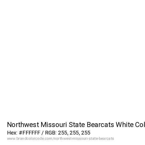 Northwest Missouri State Bearcats's White color solid image preview