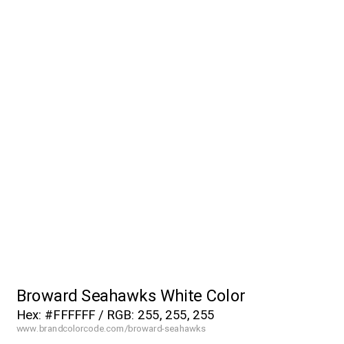 Broward Seahawks's White color solid image preview