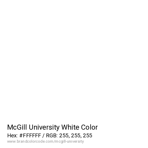 McGill University's White color solid image preview