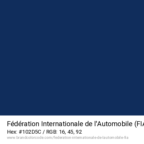 Fédération Internationale de l’Automobile (FIA)'s Blue color solid image preview