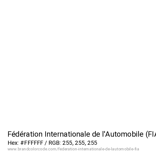 Fédération Internationale de l’Automobile (FIA)'s White color solid image preview