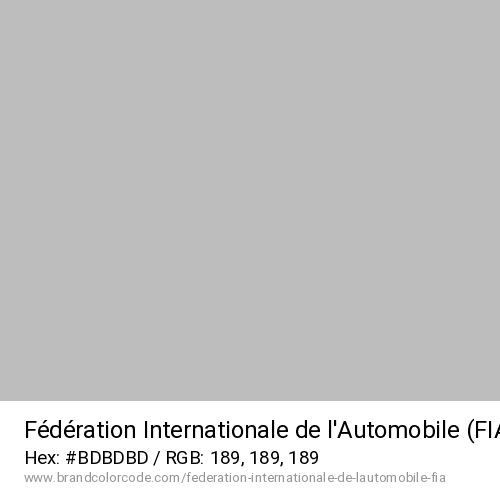 Fédération Internationale de l’Automobile (FIA)'s Gray color solid image preview
