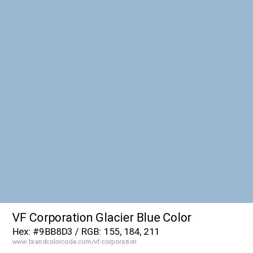 VF Corporation's Glacier Blue color solid image preview