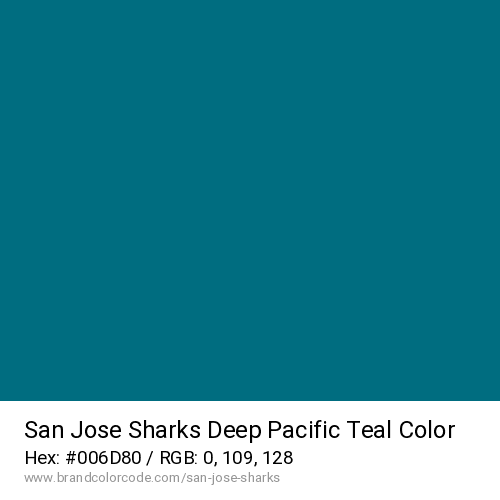 San Jose Sharks's Deep Pacific Teal color solid image preview