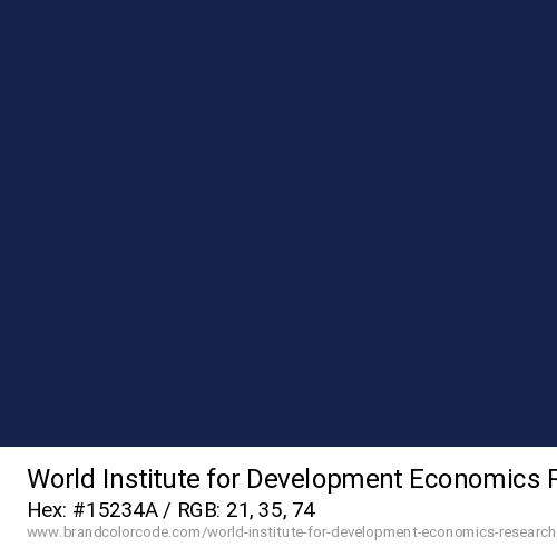 World Institute for Development Economics Research's Blue color solid image preview