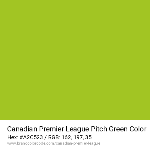 Canadian Premier League's Pitch Green color solid image preview