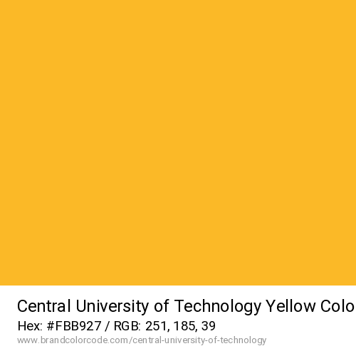 Central University of Technology's Yellow color solid image preview