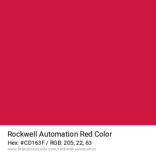 Rockwell Automation's Red color solid image preview