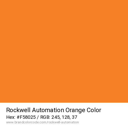 Rockwell Automation's Orange color solid image preview