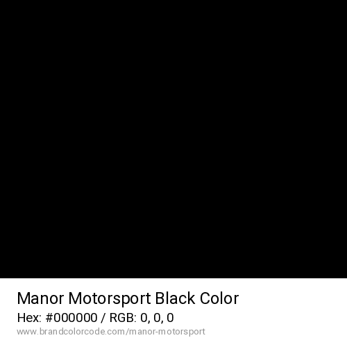 Manor Motorsport's Black color solid image preview