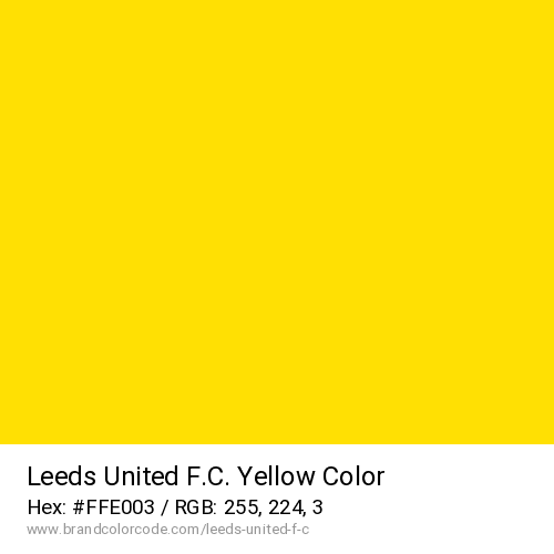 Leeds United F.C.'s Yellow color solid image preview