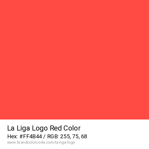 La Liga Logo's Red color solid image preview
