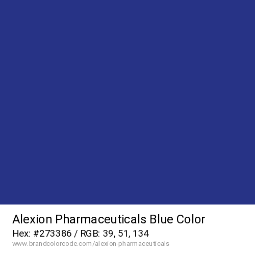 Alexion Pharmaceuticals's Blue color solid image preview