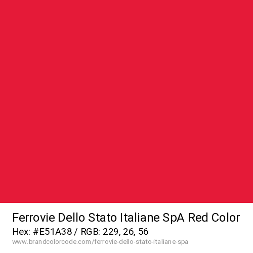 Ferrovie Dello Stato Italiane SpA's Red color solid image preview