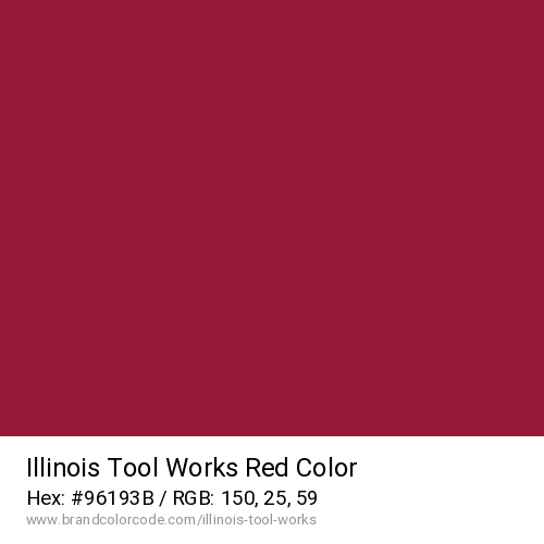 Illinois Tool Works's Red color solid image preview