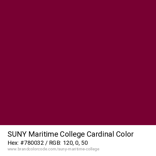 SUNY Maritime College's Cardinal color solid image preview