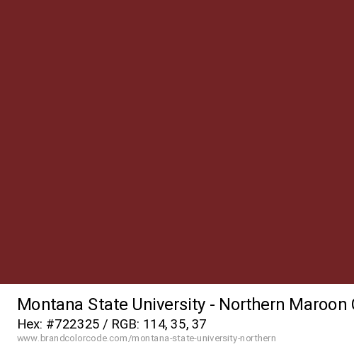 Montana State University – Northern's Maroon color solid image preview