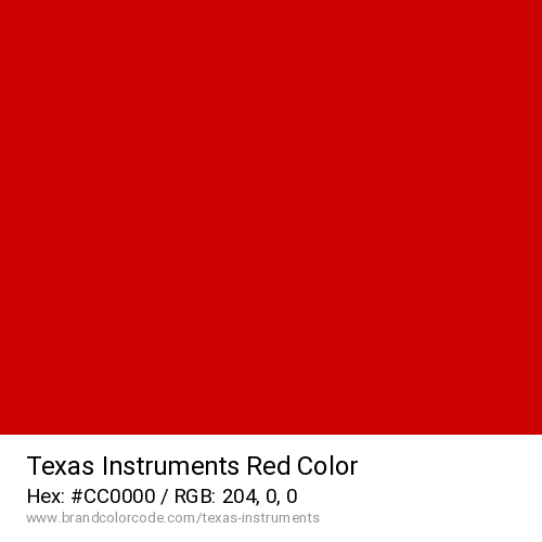 Texas Instruments's Red color solid image preview