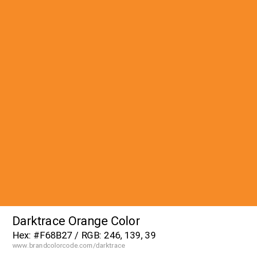 Darktrace's Orange color solid image preview