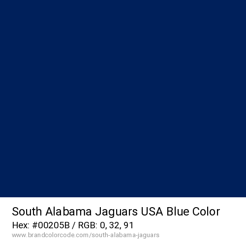South Alabama Jaguars's USA Blue color solid image preview