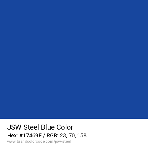 JSW Steel's Blue color solid image preview