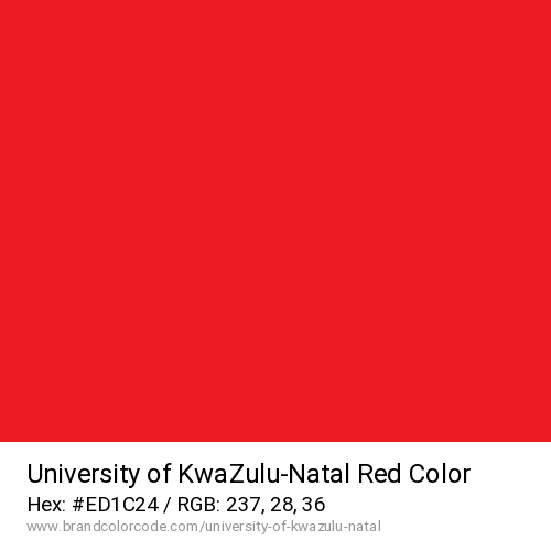 University of KwaZulu-Natal's Red color solid image preview