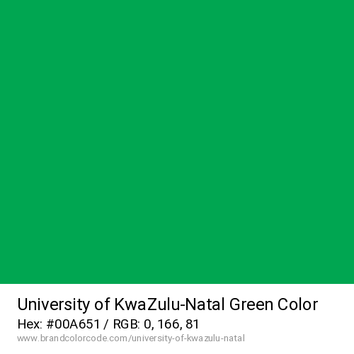 University of KwaZulu-Natal's Green color solid image preview