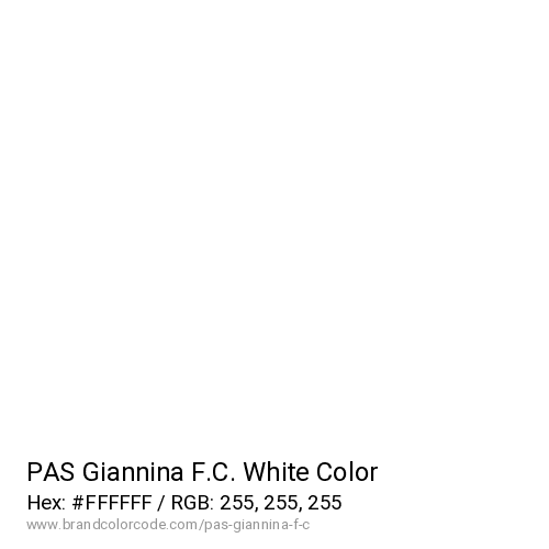 PAS Giannina F.C.'s White color solid image preview