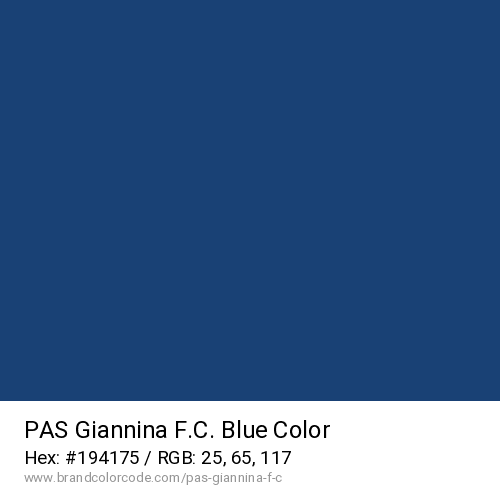 PAS Giannina F.C.'s Blue color solid image preview
