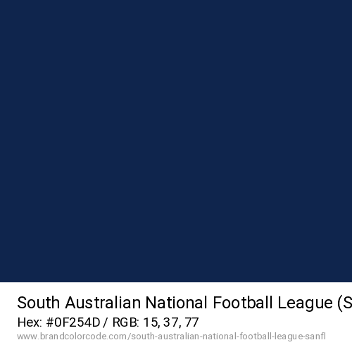 South Australian National Football League (SANFL)'s Blue color solid image preview