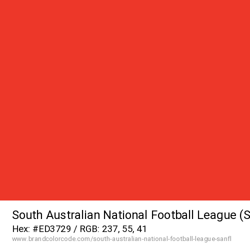South Australian National Football League (SANFL)'s Red color solid image preview