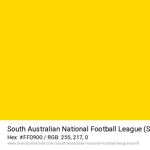 South Australian National Football League (SANFL)'s Yellow color solid image preview