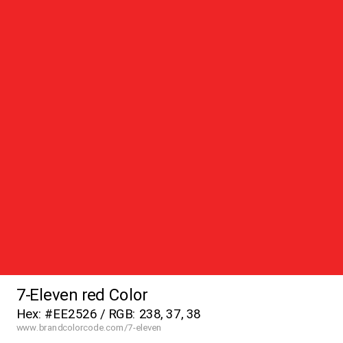 7-Eleven's Red color solid image preview
