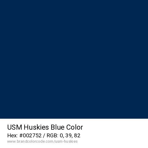 USM Huskies's Blue color solid image preview