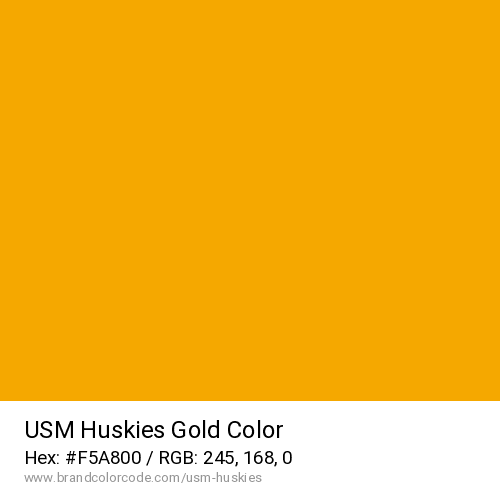 USM Huskies's Gold color solid image preview